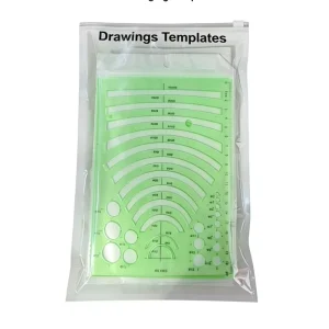 Hollow Plastic 25cm Painting Architectural Design Drawing Circle Building Template Set