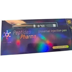 Holographic Rainbow Shiny Cardboard Peptides Packaging Custom Printed Medicine Pen Box With Folders See Window Paper Tray