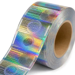 Holographic Security Sticker Roll Anti Counterfeit Adhesive Labels for Machine Application