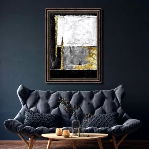 Home Decoration Geometric 100% Hand Painted Modern Abstract Oil on Canvas Wall Art 60x90cm Frame Living Room