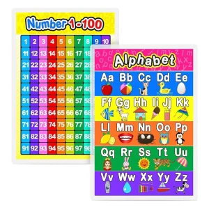 Homeschool Essential Educational Posters Sight Words Math Charts Preschool Toddler Classroom Wall Decor