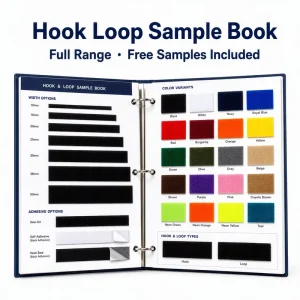Hook Loop Sample Book Catalog Full Product Range Swatches Free Custom Sample Kit For Buyers B2B Showroom