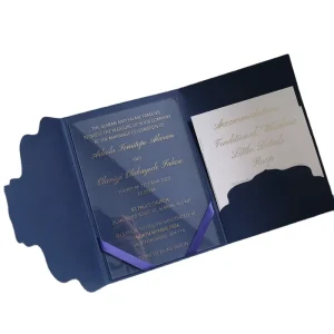 Hot Selling Invitation Cards With Acrylic Elements Clear Acrylic Invitations Wedding Invitation Card
