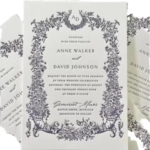 Hot Stamping Embossed Coated Paper Letterpress Printing Service for Packaging Branding Cards Greeting Labels
