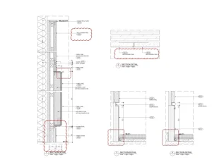 Hotel Construction Drawing Design Large scale Drawings of Walls and Cabinets