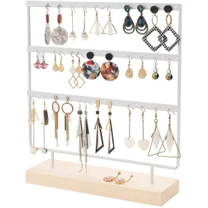 Household Metal Jewelry Earring Display Storage Rack Stand for Store Counter Top Table