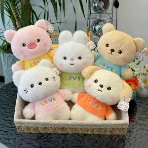 IN STOCK Mixed Hair Anime Dog Puppy Fluffy 8Inch Stuffed Animal Custom Plush Toys Plushie Kawaii Vending Claw Machine Kid Toys