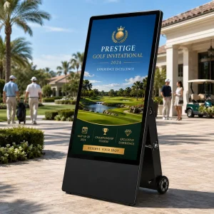 IP65 Battery Powered Outdoor Digital Poster Display with Smart Cooling