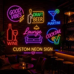 IP65 LED Neon Sign Acrylic Business Logo Sign Designed for Outdoor Pub Beer Garden Storefront Brand Promotion