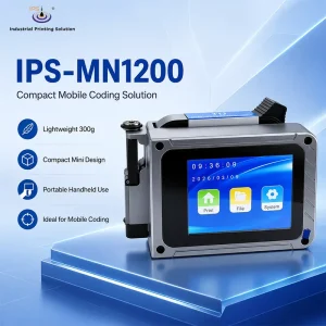 IPS MN1200 HP TIJ 2.5 Mini Handheld Coding Machine for Text Date Barcode and QR Code Printing