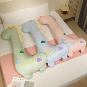 Ice Silk Cooling Giraffe Long Body Pillow Animal Side Sleeping Bolster Pillow Birthday Gifts Factory Direct Sales Wholesales