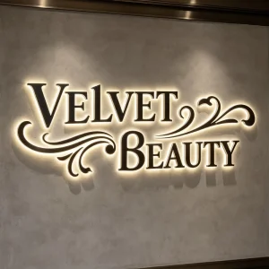 Illuminated Outdoor LED Backlit Store Logo Advertising Sign
