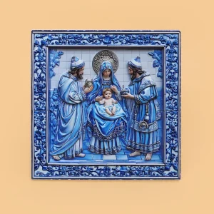 Immaculate Heart of Mary Icon Decoration for Home Office Protection Handcrafted Resin Sculpture Inspirational Catholic Icon