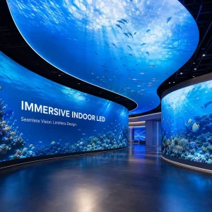 Immersive Indoor Flexible LED Display Full Color Curved Video Wall and Ceiling Screen for Museums and Experience Centers