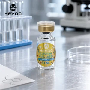 Improve Brand Identity with Our Custom logo Sticker, Featuring Premium Holographic Printing for Vial Peptide 3ml