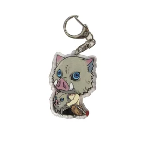 In Stock Cartoon Character Design Printing Transparent Acrylic Charms Keychains for Customized