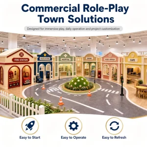 Indoor Amusement Equipment Commercial Shop Street Road Activity Table Zone TUV Tested FEC Operators Storefront Modules