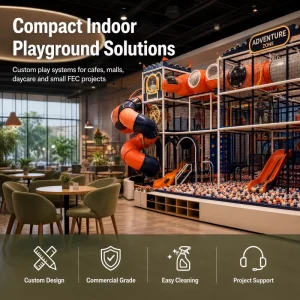 Indoor Amusement Equipment Sport Hall Challenge Grid EN1176 Turnkey Delivery Rope Bridge Climbing Wall Operator Project