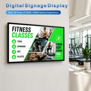 Indoor Android Digital Signage Display 32/43/55/65 Inch Text/Animation/Graphics Capacitive Touch Screen CMS 1 Year