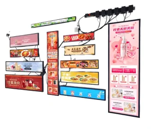 Indoor Digital Signage LED Shelf Edge Display P2.5 GOB Waterproof Shelf Talker EU CE RoHS Certified Ready Stock