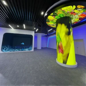 Indoor Flexible LED Display System Soft Module Structure Custom Shape 4K HDR 5-Year Warranty Visual Solution for Creative