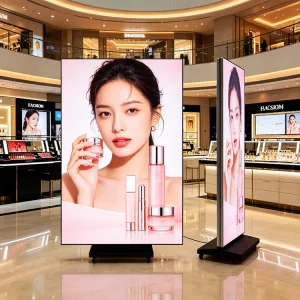 Indoor Full Color Poster LED Display P1.25 P1.5 P1.86 P2 P2.5 Floor Standing Digital Screen SDK Poster LED Screen