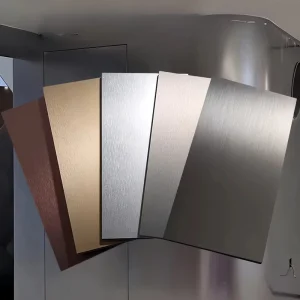 Indoor High Density Bamboo Charcoal Board Wood Veneer Waterproof ECO-Friendly Scratch Resistant Seamless Panel Laminated Metal