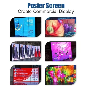 Indoor P1.25 POSTER Screen 8K Resolution Fine Pixel Pitch LED Display 160 Degree Wide Viewing 5 Year Warranty Sunlight Readable