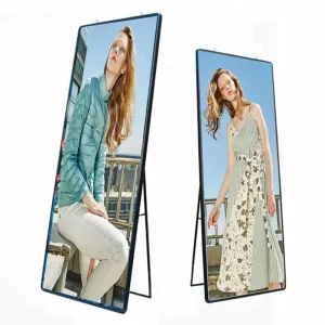 Indoor P2.5 LED Video Wall Poster Display Digital Poster for Store Restaurant Media and Elevator Retail Advertising for Subway Use