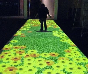 Indoor Playground 3D Hologram Advertising Motion Sensor Projector Interactive Floor Projection System 2x3m+2x6m 1024×768