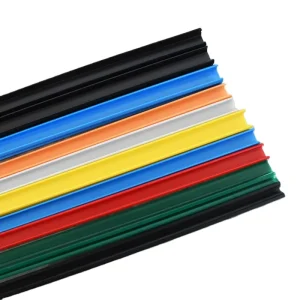 Industrial Design Plastic Extrusion Profile Black 10-Slot PP Cover Strips for Hotels Industrial Office Buildings