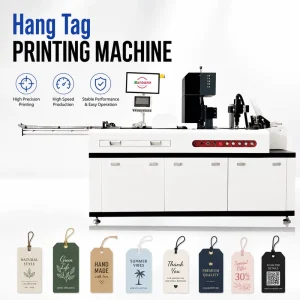 Industrial Hang Tag Printing Machine Variable Data Inkjet Printer for Garment Clothing Swing Tag Label Production Manufacturing