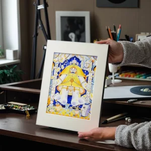 Ink Print Acid-Free Cardboard Screen-Printed Photo Frame Art Poster Framing Decorative Painting