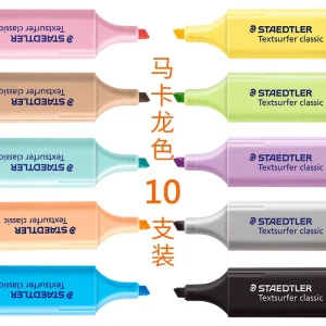 Inkjet Safe Highlighters 6 Colors Set Staedtler Style Textliners Smudge Proof Markers For Document Review And Office Study