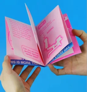 Instruction Manual Promotional Folded Flyer Leaflet Brochure Pamphlet Offset Printed Paperboard Price Custom Bulk Printing