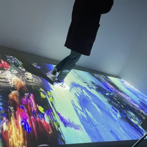 Interactive Floor Projection System 150 Effects PET Fabric 1920×1080 Resolution 2 Year Warranty