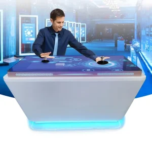Interactive Intelligent Multi-Touch LCD Advertising Display Kiosk Airport Use Object Recognition Table SDK Function OEM