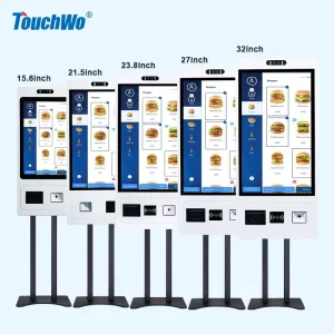 Interactive Stations 15 21 24 27 32 Inch Touch Screen All In One Restaurant Self Serve Kiosk With Custom Peripheral