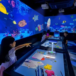 Interactive Touch Drawing Kids Educational Game Magic Brush Interactive Drawing Game Interactive Wall Drawing