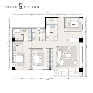 Interior Graphic Design Service with 3D Rendering and Whole Home House Plans for Apartments Hotels and Villas