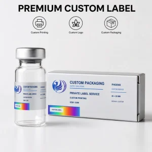 Iridescent Metallic Finish Cosmetic Packaging Print Label