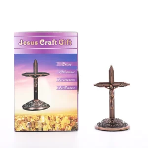 Jesus Cross Metal Orthodox Icon Home Decoration Religious Craft