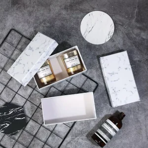 Jewelry Box Spot Ins Marble Aromatherapy Perfume Souvenir Christmas Gift Box Packaging Creative Design Manufacturer