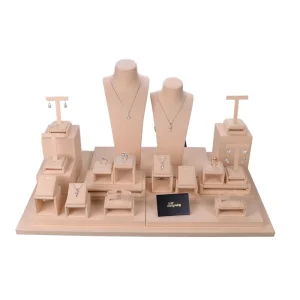 Jewelry Display Stand Set Adjustable Ring Holder Earring Display Necklace Stand for Boutique Shop Window Display