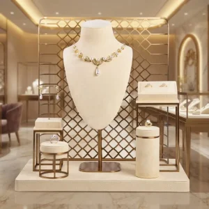 Jewelry Packaging Microfiber Modern Customized Color Jewelry Display Frame Necklace Earring Event Shop