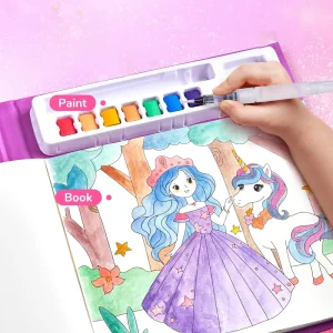 Joycat Handmade Children’s Portable Gouache Drawing Board Watercolor Coloring Painting Book Kindergarten DIY Graffiti Notes