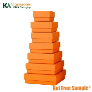 KAKA Custom Logo Size Luxury Rigid Cardboard Paper Gift Box Lid and Base Jewelry Packaging Boxes for Small Business