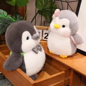 Kawaii Penguin Plush Toys Soft Stuffed Animals Cute Cartoon Doll Sleeping Pillow Birthday Gift for Girls and Home Decoration