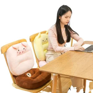 Kawaii Soft Plush Stuffed Animal Cushion Pillow Bear/Rabbit/Cat for Home Office Filled with PP Cotton