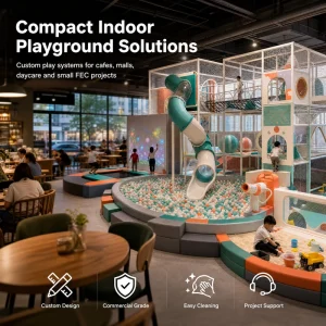 Kids Play Center Equipment Cafe Lounge Pretend Shopfront Maze Panel Ball Pit CE ISO 9001 Museum Project
